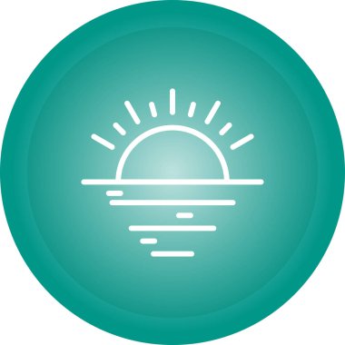 güzel güneş vektör çizgisi simgesi