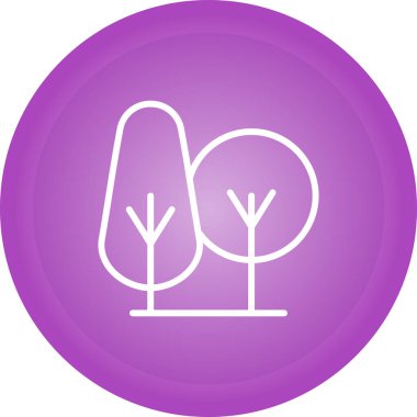 Eşsiz Ağaç Vektörü Kabartma Simgesi