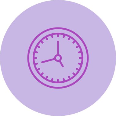 Saat simgesi, basit vektör illüstrasyonu