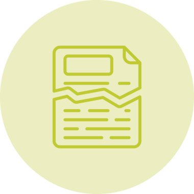 Kişisel sayfa, vektör çizimi