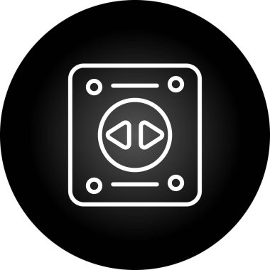 soket ağ simgesi vektör illüstrasyonu