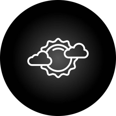 Moda tarzında izole edilmiş bir bulut simgesi