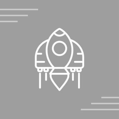 rocket icon web simple illustration
