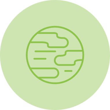 Kişisel ve ticari kullanım için gezegen vektör simgesi simgesi vektör çizimi..