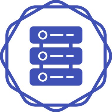 sunucu web simgesi vektör illüstrasyonu