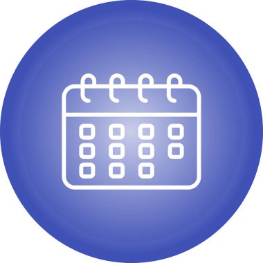 Takvim web simge vektör çizim