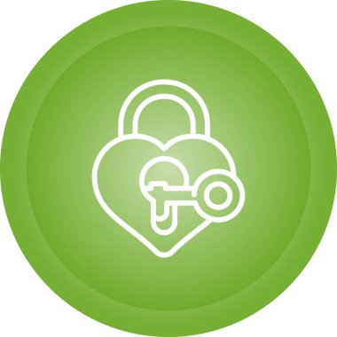 asma kilit web simge vektör çizim 