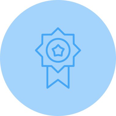 Madalya web simgesi vektör illüstrasyonu 