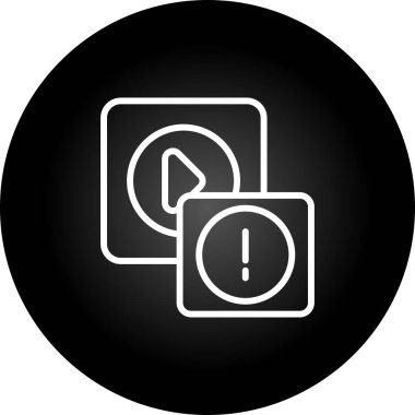 Modern simgenin vektör illüstrasyonu