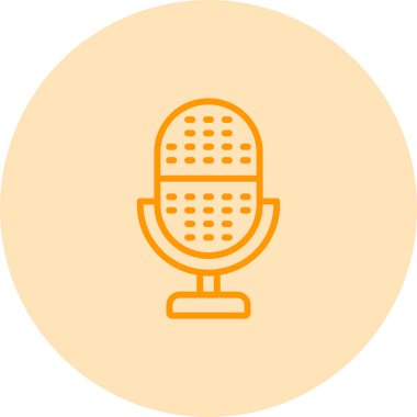 microphone icon web simple illustration
