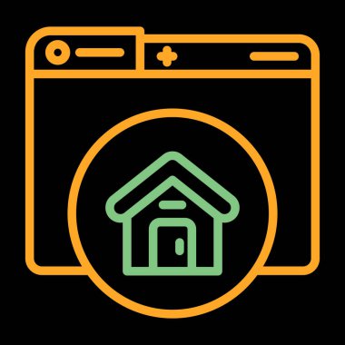 Ev simgesi vektör illüstrasyonu