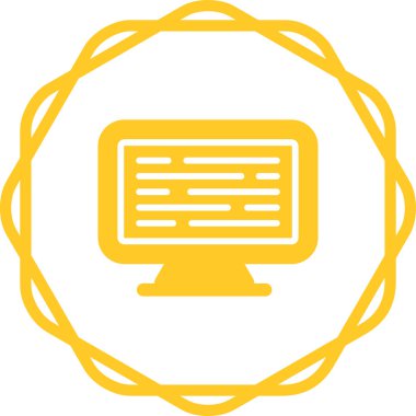 Bilgisayar web simge vektör çizim