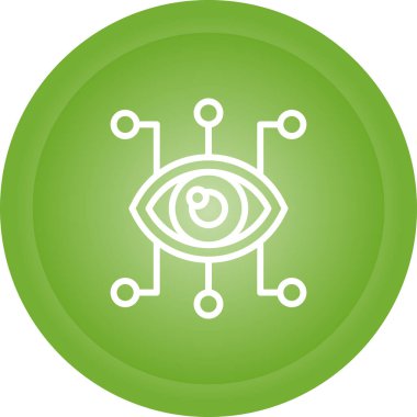 Benzersiz göz vektörü simgesi