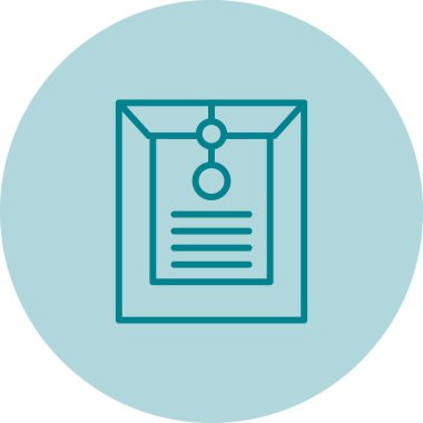 Belge modern simgesinin vektör illüstrasyonu