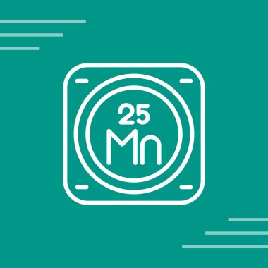 Kimyasal Element Web simgesi vektör çizimi