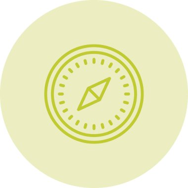 pusula simgesi web basit illüstrasyon