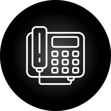 Hesap makinesi simgesinin vektör illüstrasyonu