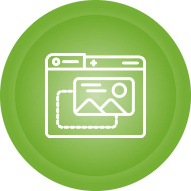 Benzersiz yazıcı simgesi vektör illüstrasyonu