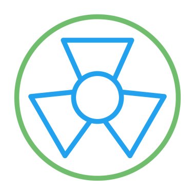 Radyasyon ikonu vektör illüstrasyonu