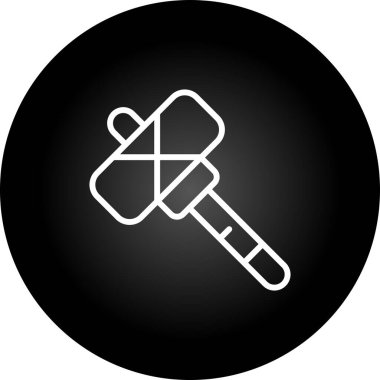 Çekiç simgesi, ağ basit illüstrasyon