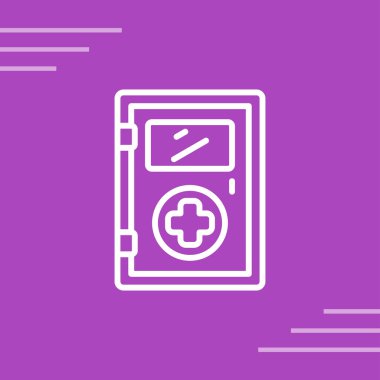 Renk arkaplanında çapraz simge olan renk çizgisi akıllı telefonu. Cross 'la telefon. vektör illüstrasyonu