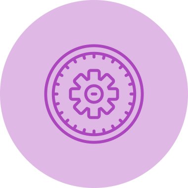 dişli vektör simgesi modern basit tasarım