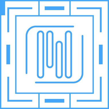 Modern b 'nin vektör illüstrasyonu simge müziğinden yoksun