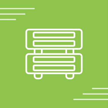 sunucu web simgesi vektör illüstrasyonu