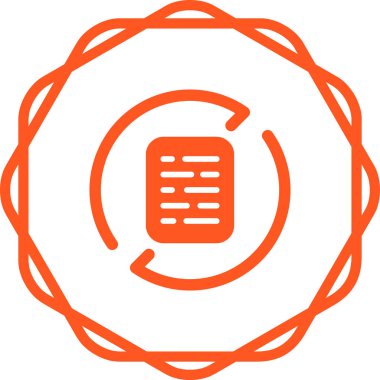 belge simgesi, vektör illüstrasyonu