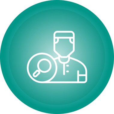 Bir doktor simgesinin vektör çizimi