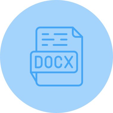 docx dosya biçimi vektör illüstrasyonuName