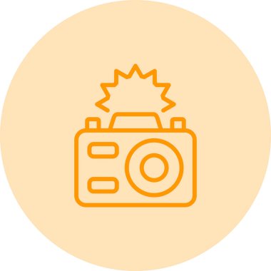 Kamera. Web simgesi basit illüstrasyon