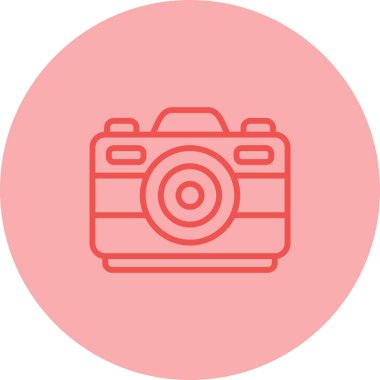 Kamera. Web simgesi basit illüstrasyon