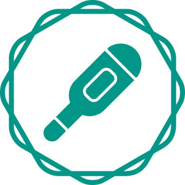 Mikrofon simgesinin vektör illüstrasyonu