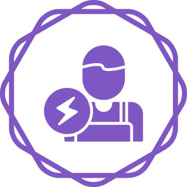 Tıbbi kıyafetli bir adamın vektör çizimi