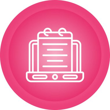 Kitap. Web simgesi basit illüstrasyon