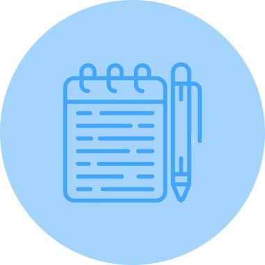 Kalem. Web simgesi basit illüstrasyon