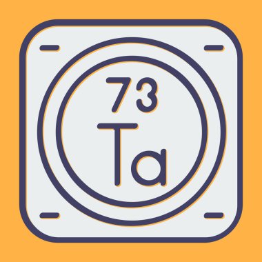 Kimyasal metal işareti ağ basit illüstrasyon