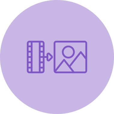 Kamera. Web simgesi basit illüstrasyon