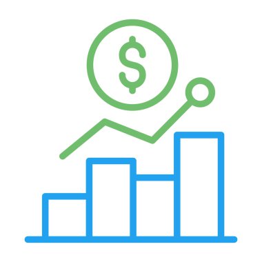 Büyüme simge vektör çizim