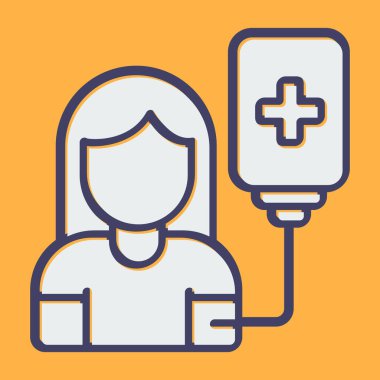 Hastane simgesi, illüstrasyon tasarımı