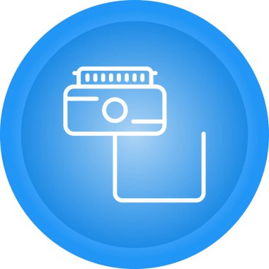 Kamera. Web simgesi basit illüstrasyon