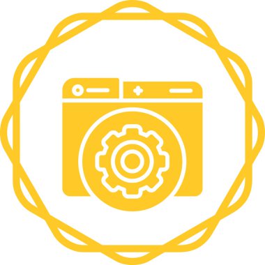 kamera web simgesi. Vektör illüstrasyonu