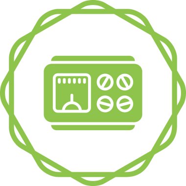 Bir b eksikliği simgesinin vektör çizimi