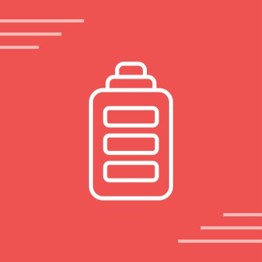 pil vektör çizgisi simgesi