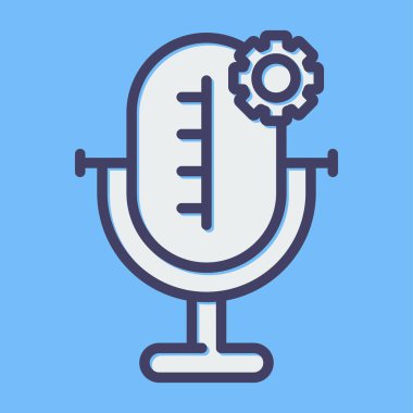 microphone icon web simple illustration