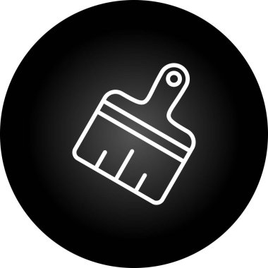 Boya fırçası web simgesi, vektör illüstrasyonu