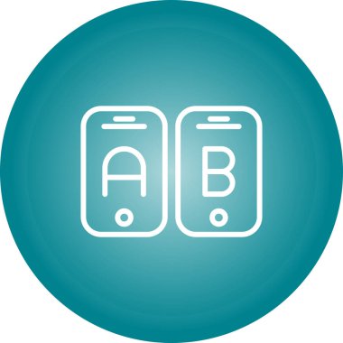 unique mobile phone vector line icon