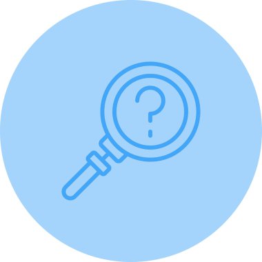 Büyüteç simgesi soyut arka grupta izole edildi