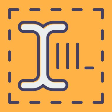 Sarı arkaplanda orta çağ bayrağı simgesi var. Ülke, eyalet, bir kral kraliçe tarafından yönetilen eyalet. vektör.